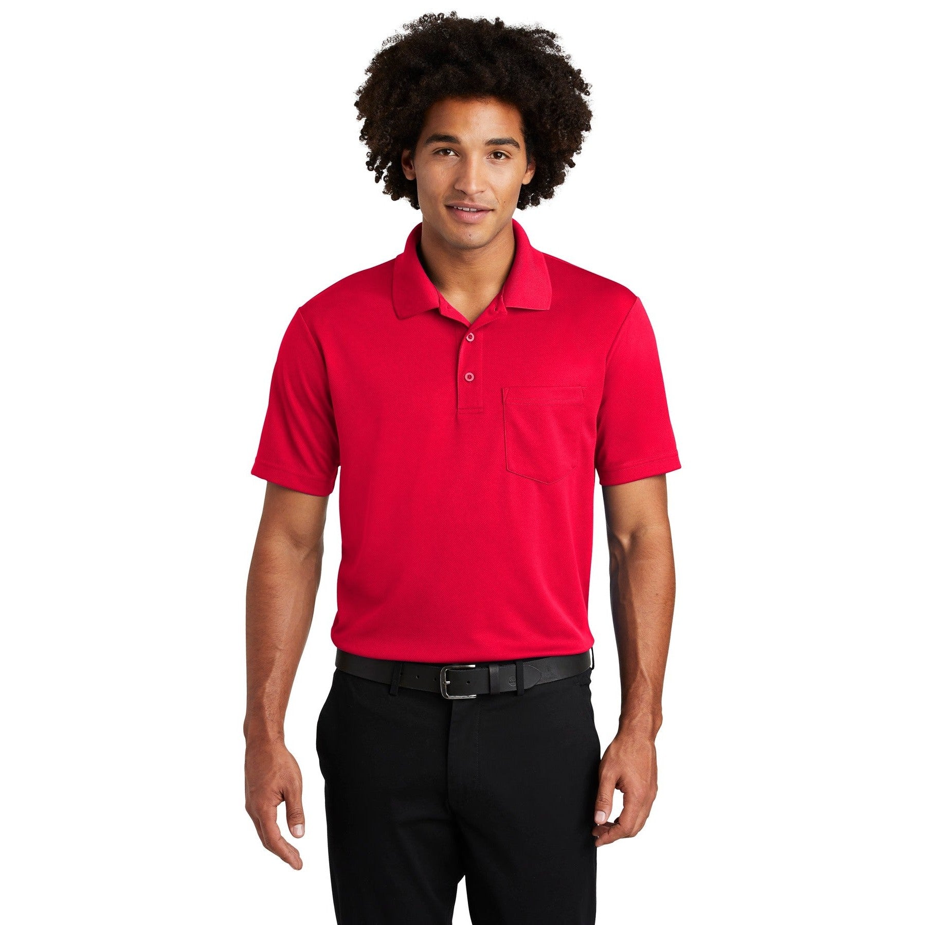 Sport-Tek-Sport-Tek ® PosiCharge ® RacerMesh ® Pocket Polo. ST640P-MedTech-4